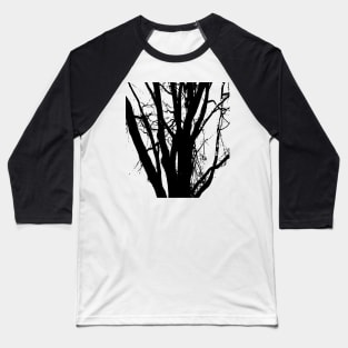 Tree, in black and white line drawing. Baseball T-Shirt